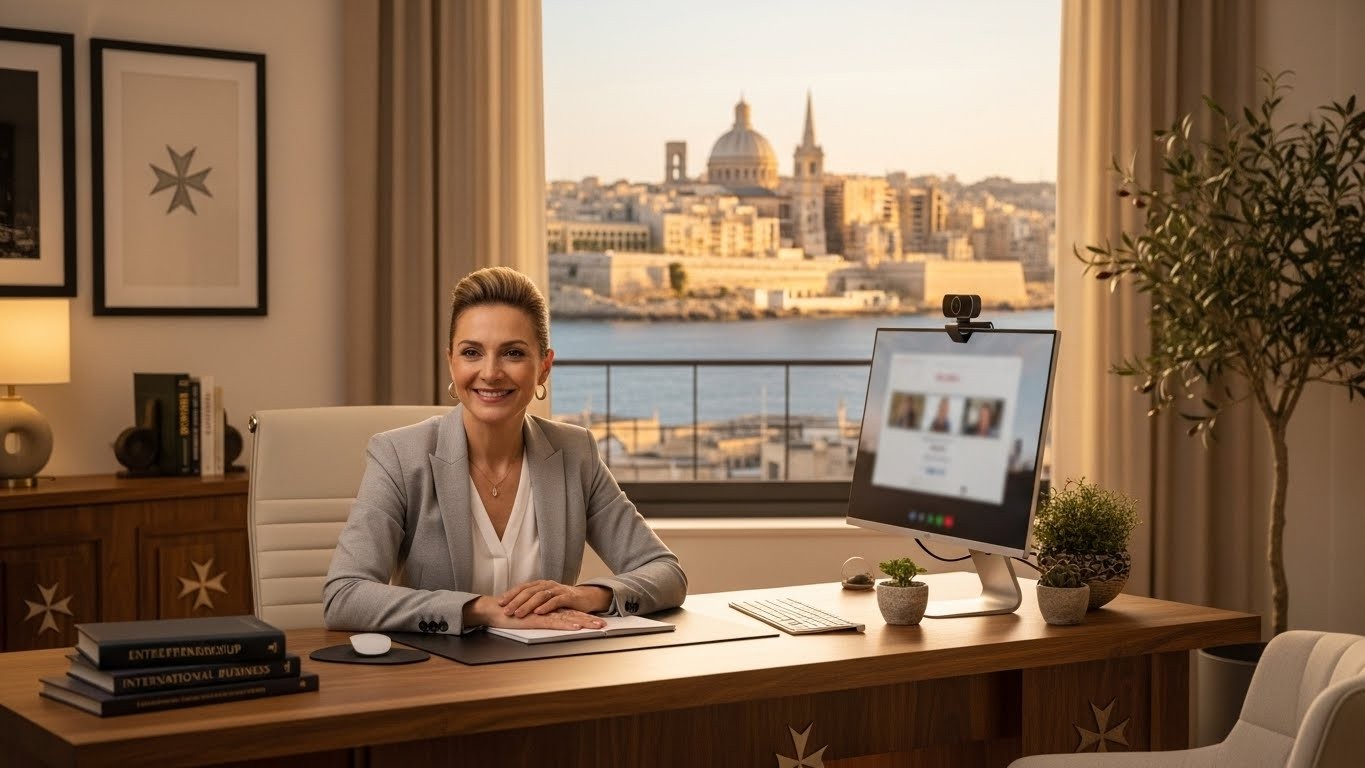 Bureau moderne avec vue sur la ville.