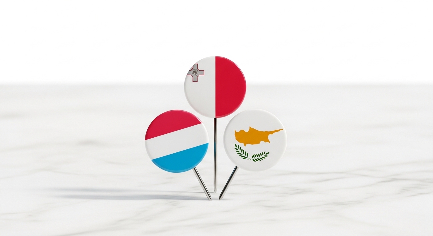 Malte vs Luxembourg vs Chypre. Comparatif fiscal Malte, Luxembourg et Chypre pour expatriés francophones